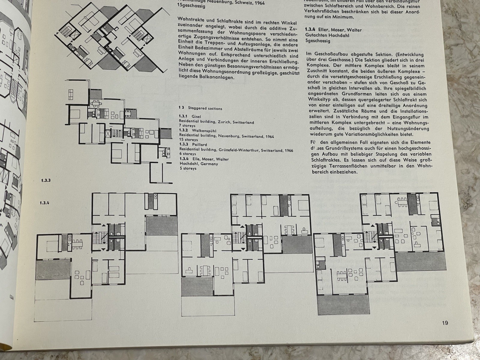 Hellmuth Sting-The Floor Plans In Multi-Story Apartment Buildings 1969 Germany