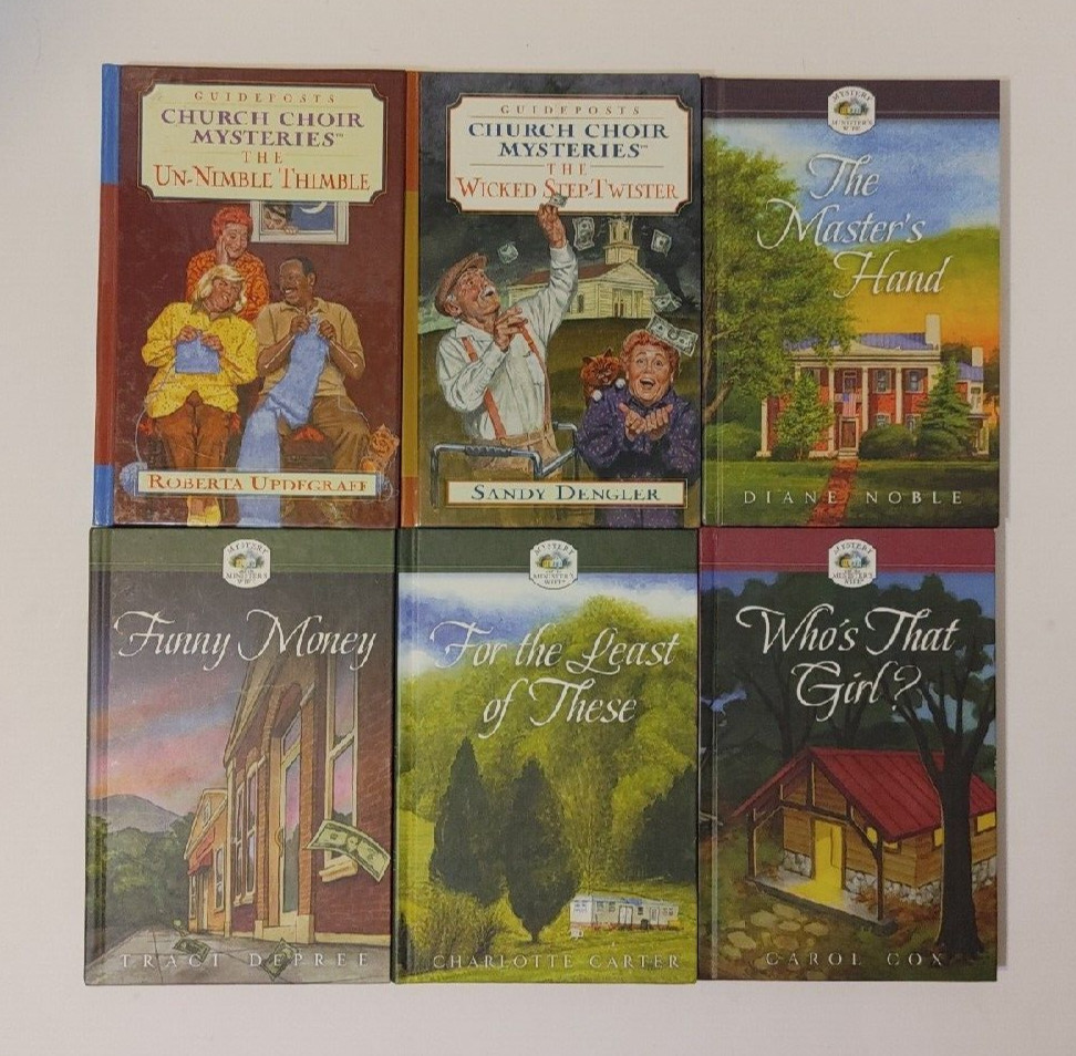 Lot of 6 Random Mix Guideposts Christian Mysteries ANNIE’S ATTIC Amish PATCHWORK