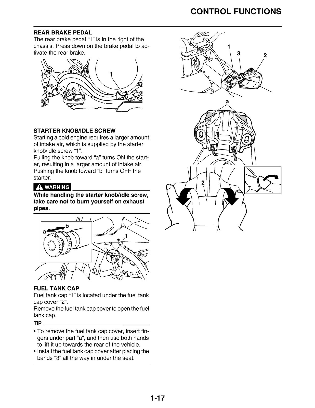 YAMAHA YZ250F Owners Service Manual 2017 – FIXED – JACKET – XL FOLDOUT PAGES