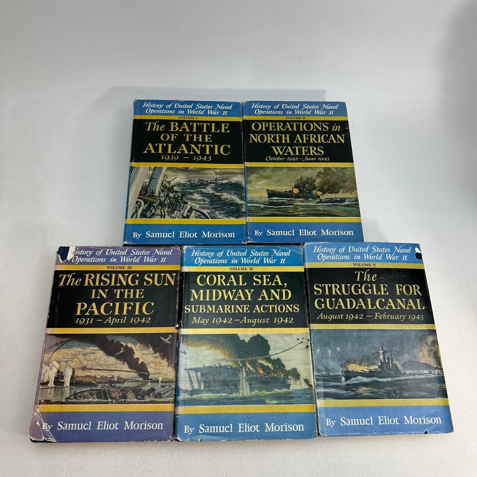 History US Naval Operations WWII Morison Complete 15 Vol Atlantic Little Brown