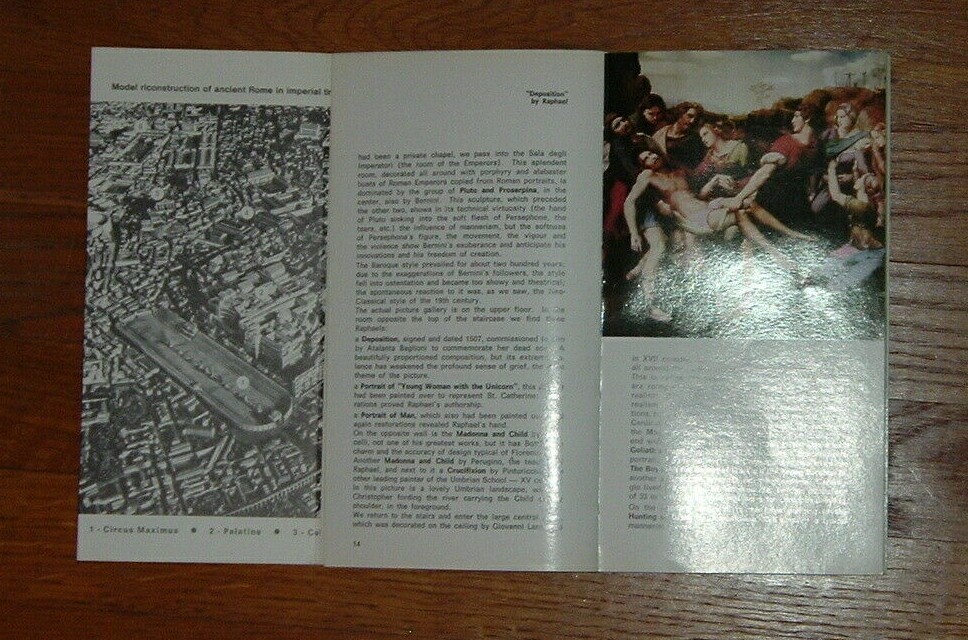 REDUCED: Vintage Guide Book, Rome with My Guide, 1970, 135 pages