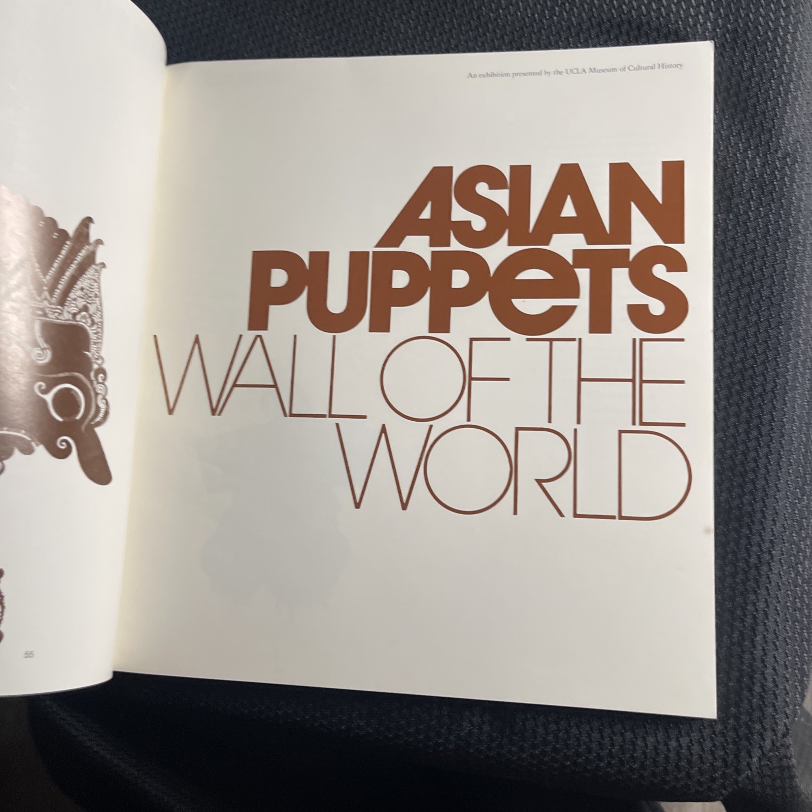 Asian Puppets Wall Of The World UCLA Museum Cultural Exhibit 1979 TPB Book