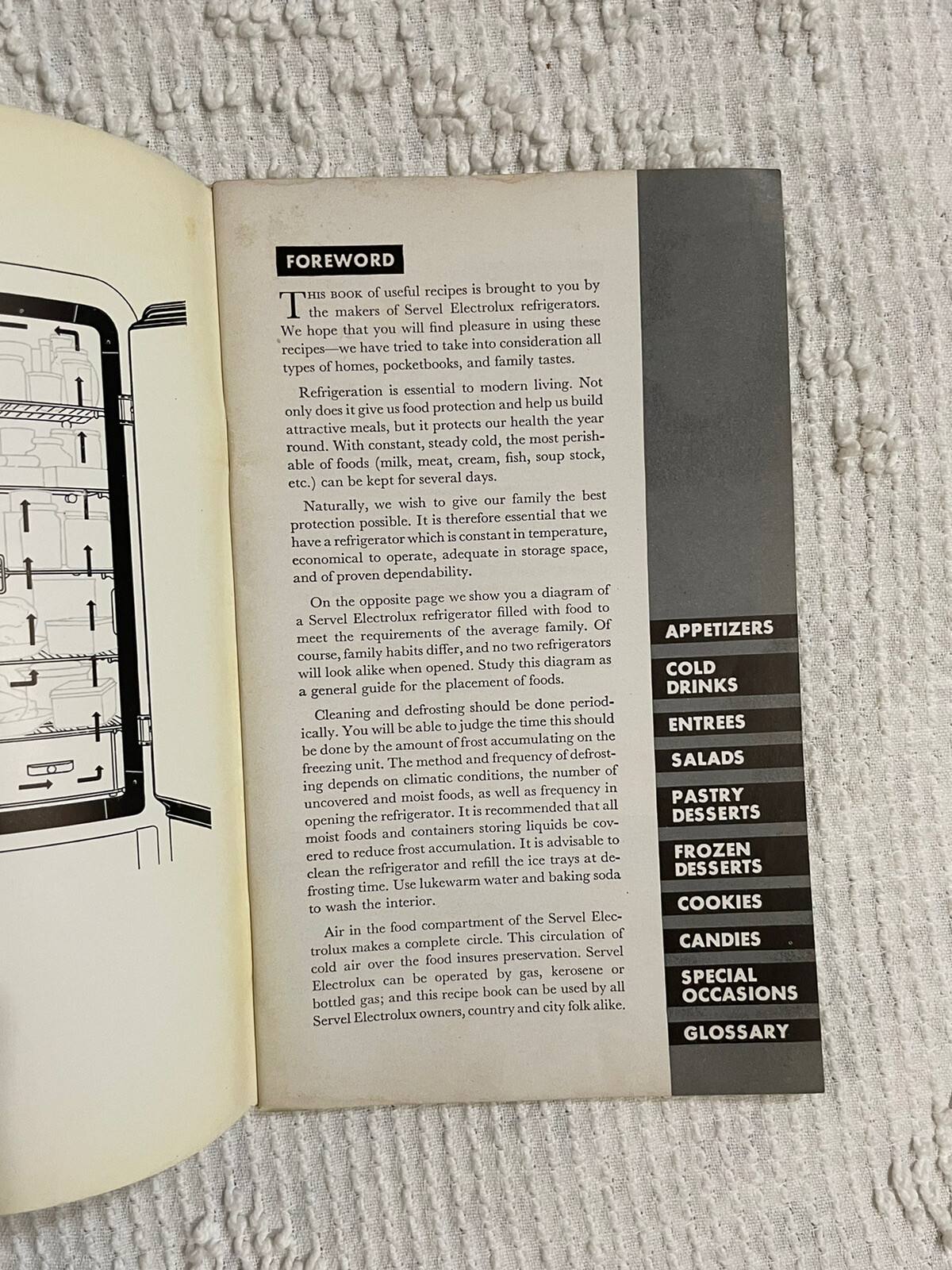 Servel Electrolux Cookbook Paperback Vintage 1937