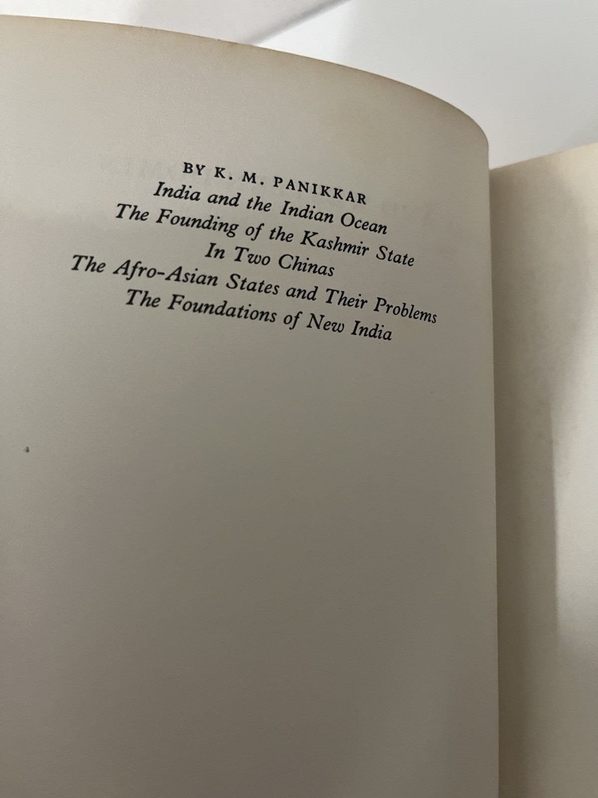 Rare Vintage Academic Text – Asia and Western Dominance By K. M. Panikkar 1970