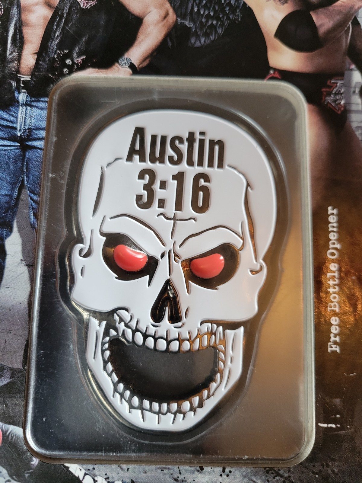 The WWE The Attitude Era by Jon Robinson With Austin 3:16 Bottle Opener