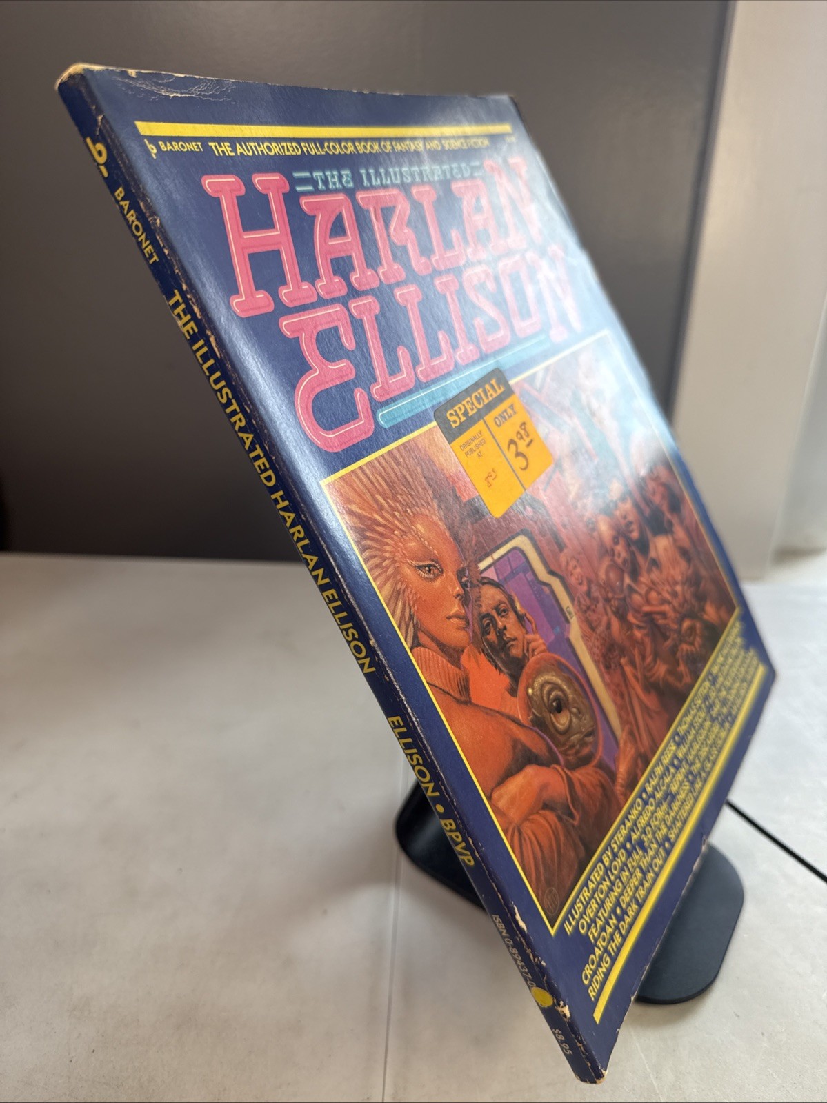 The Illustrated Harlan Ellison Baronet Steranko Adams Softcover Paperback Sci-Fi