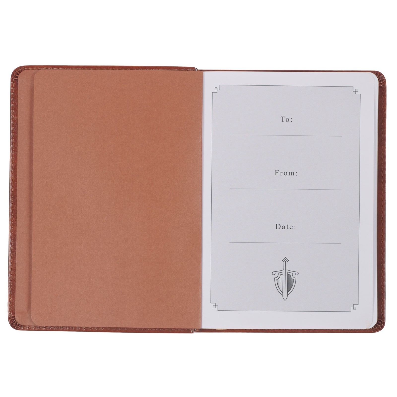 The Sword and Shield A 40 Day Devotional for Men, Vegan Leather