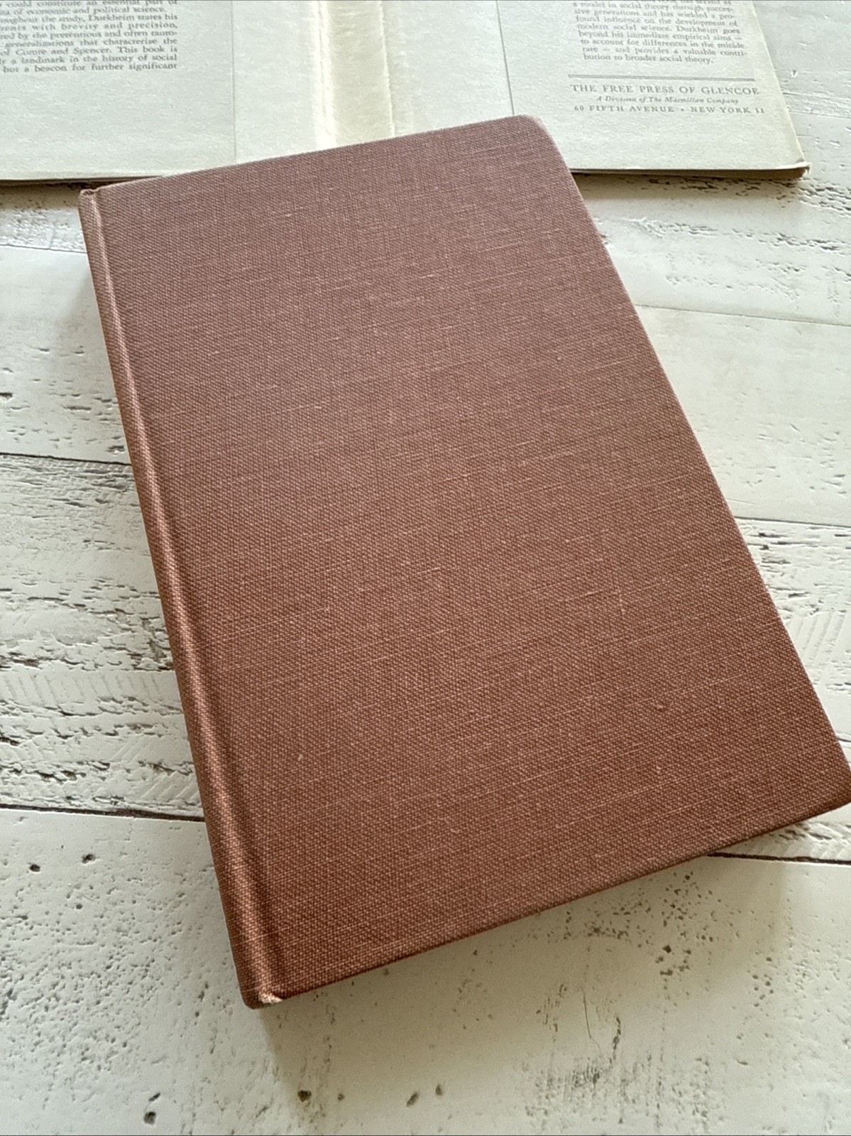 The Rules of Sociological Method by Emile Durkheim 1962 HC Free Press Edition