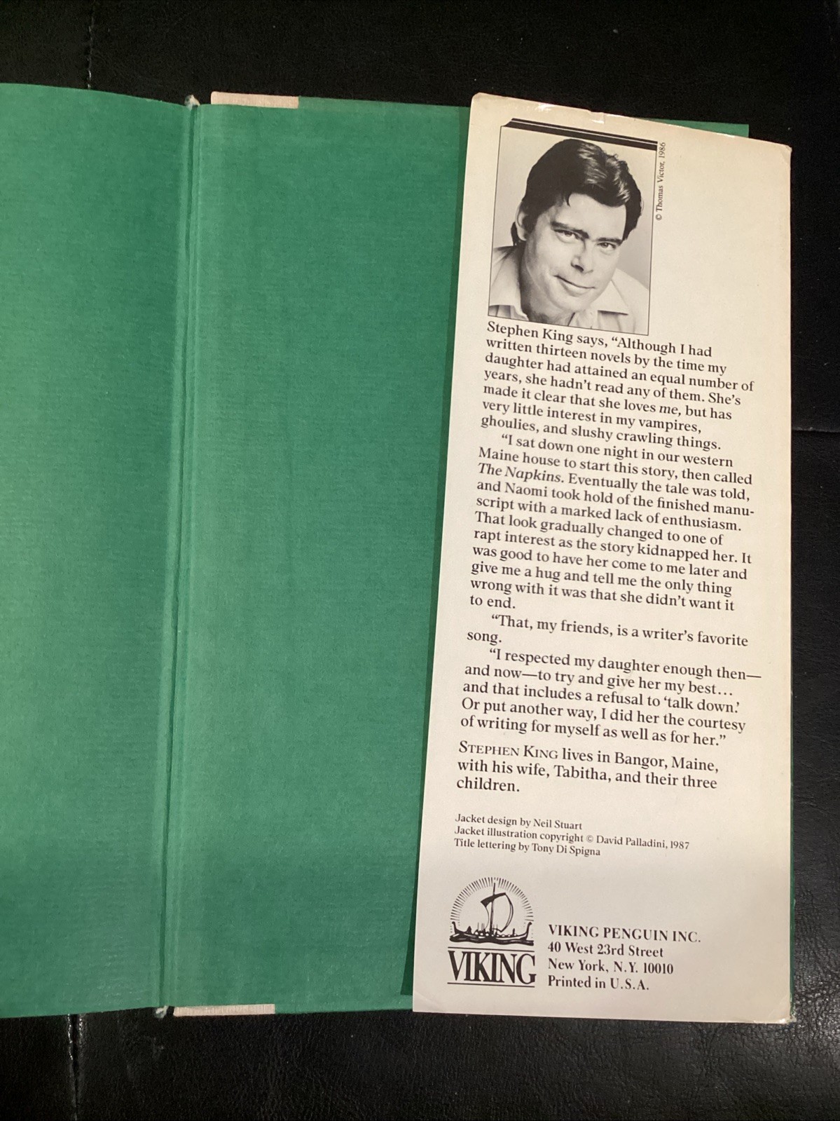 Stephen King’s The Eyes of the Dragon first edition (US 1987 Viking) HC DJ
