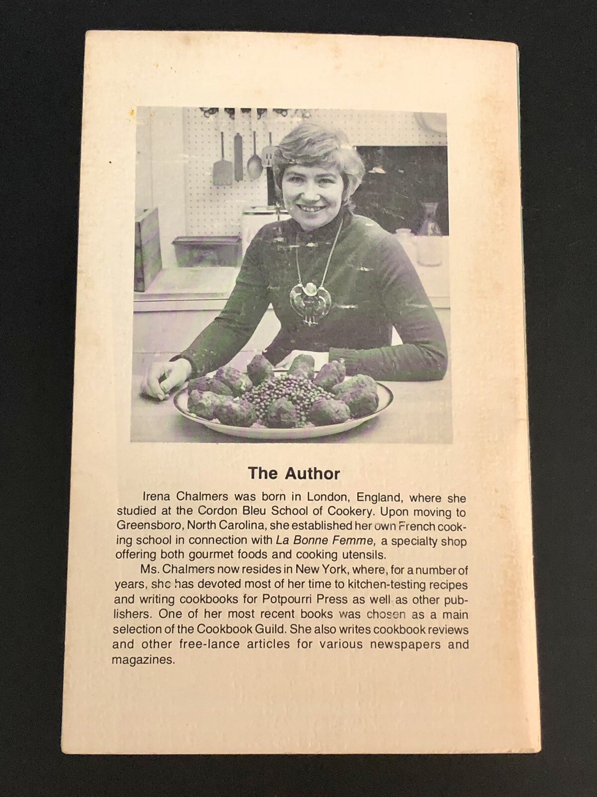 Lot of 2 Vintage 1970s Irena Chalmers Cookbooks: Omelette Originals & Soups