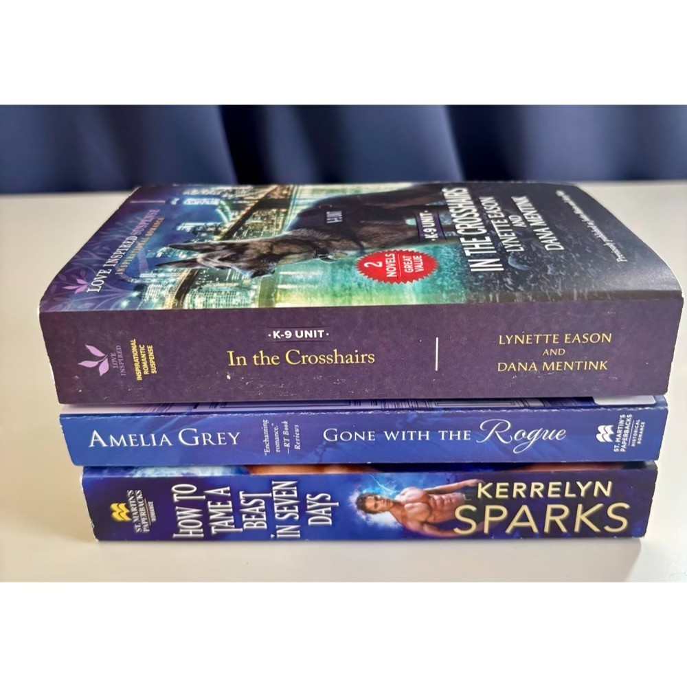 Lot of 3 Romance Books PB Signed Dana Mentink Amelia Grey Kerrelyn Sparks Eason