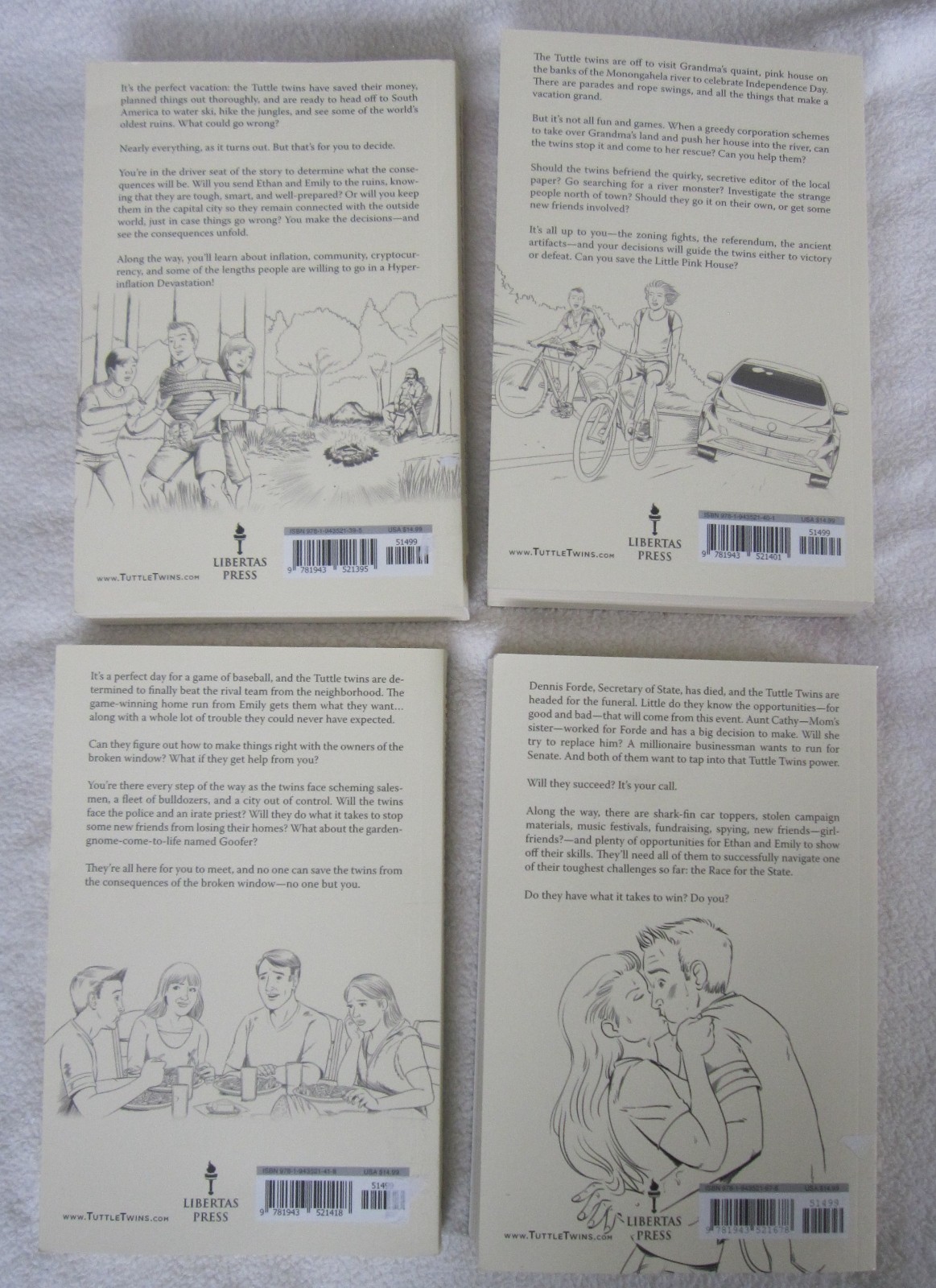 4 Tuttle Twin Kids Teen Books Lot Set Choose Your Own Consequence Connor Boyack