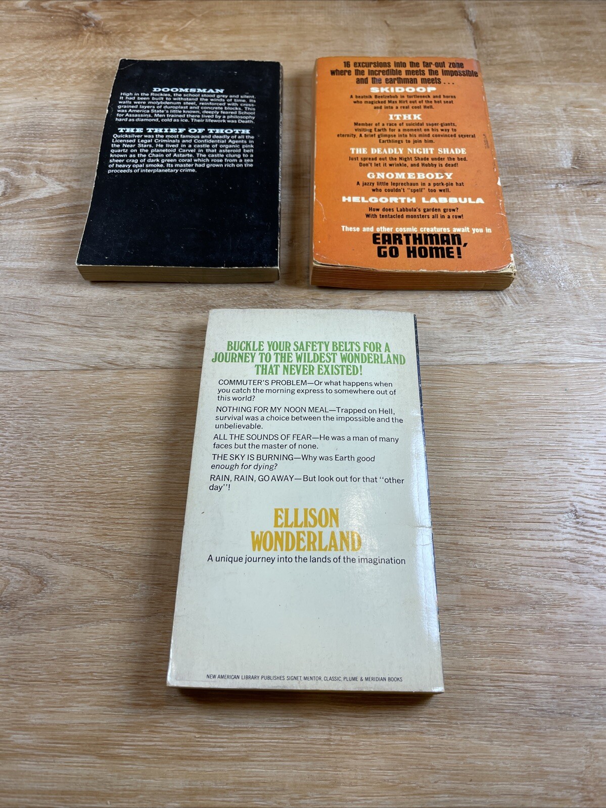 Harlan Ellison PB Book Lot Doomsman Earthmam Go Home Ellison Wonderland