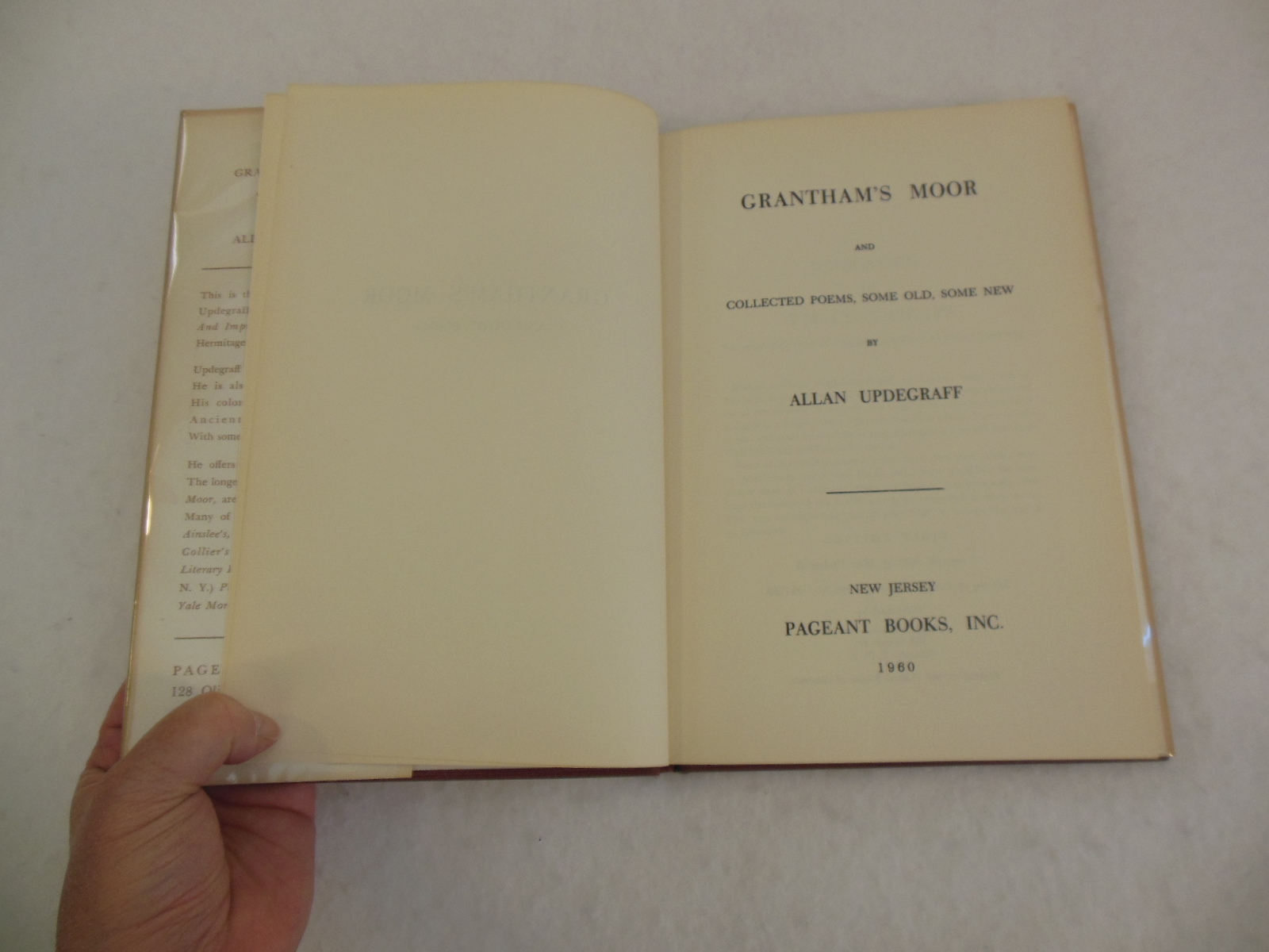 Allan Updegraff GRANTHAM’S MOOR Pageant Books First Edition 1960 HC/DJ