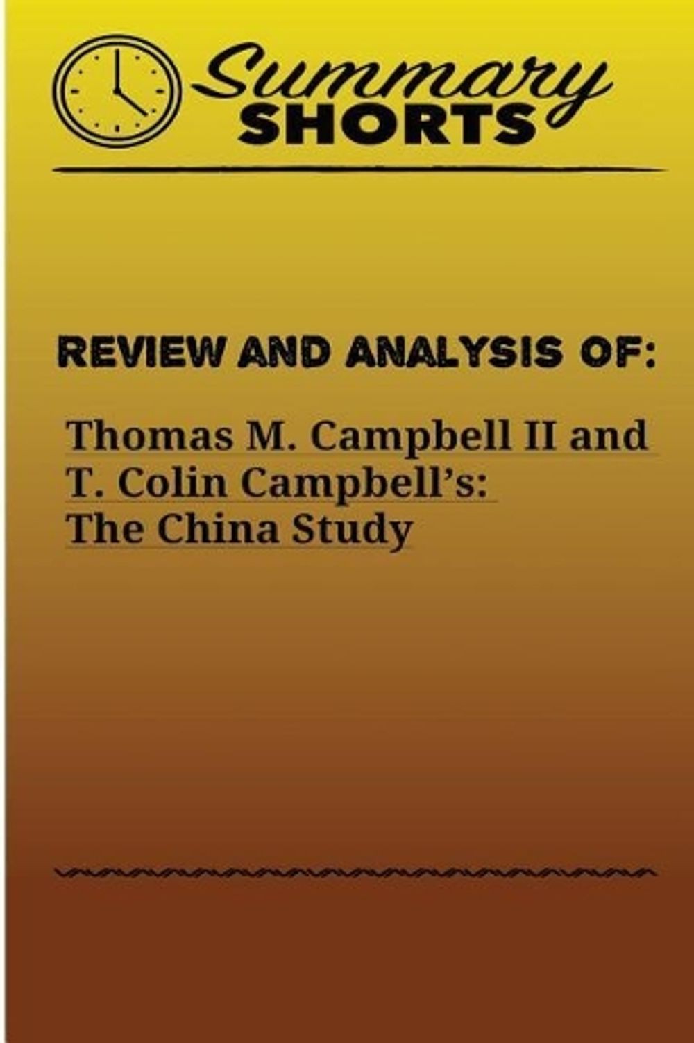 Review and Analysis of: : Thomas M. Campbell II and T. Colin Campbell’s: The Chi