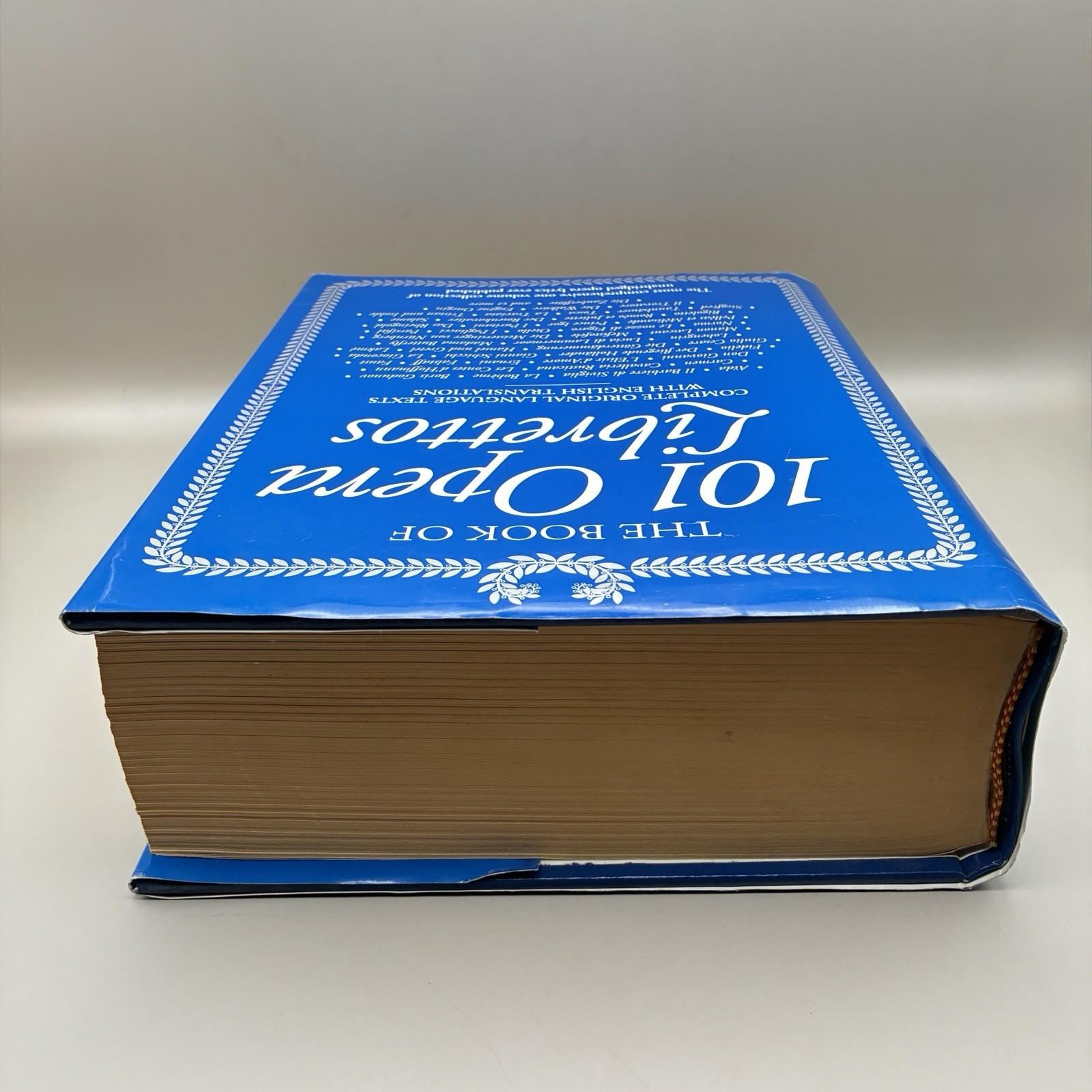 Book Of 101 Opera Librettos Complete Original Texts w/ English Translations