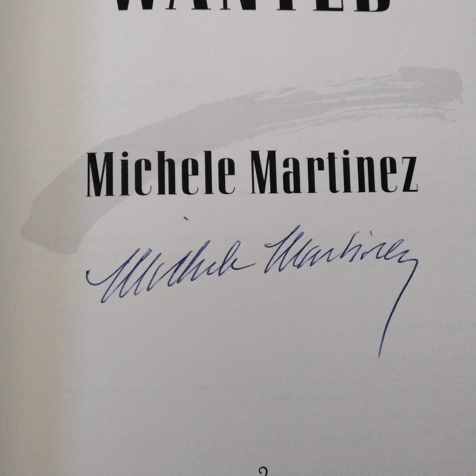Michele Martinez SIGNED 2005 Most Wanted Suspense 1st ED HC/DJ Mystery