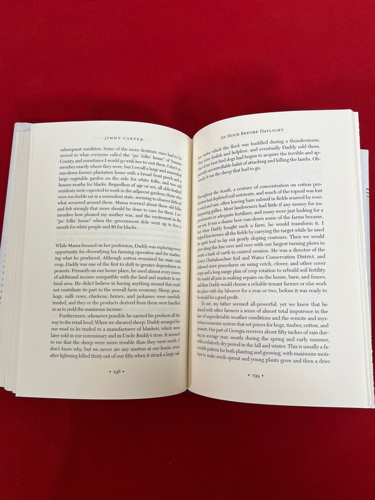 Jimmy Carter SIGNED ‘An Hour Before Daylight: Memories of a Rural Boyhood’ 2001