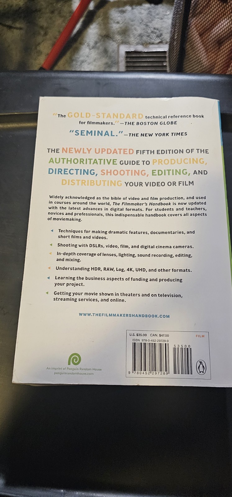 The Filmmaker’s Handbook 5th Ed (2012) Trade Paperback Ascher & Pincus