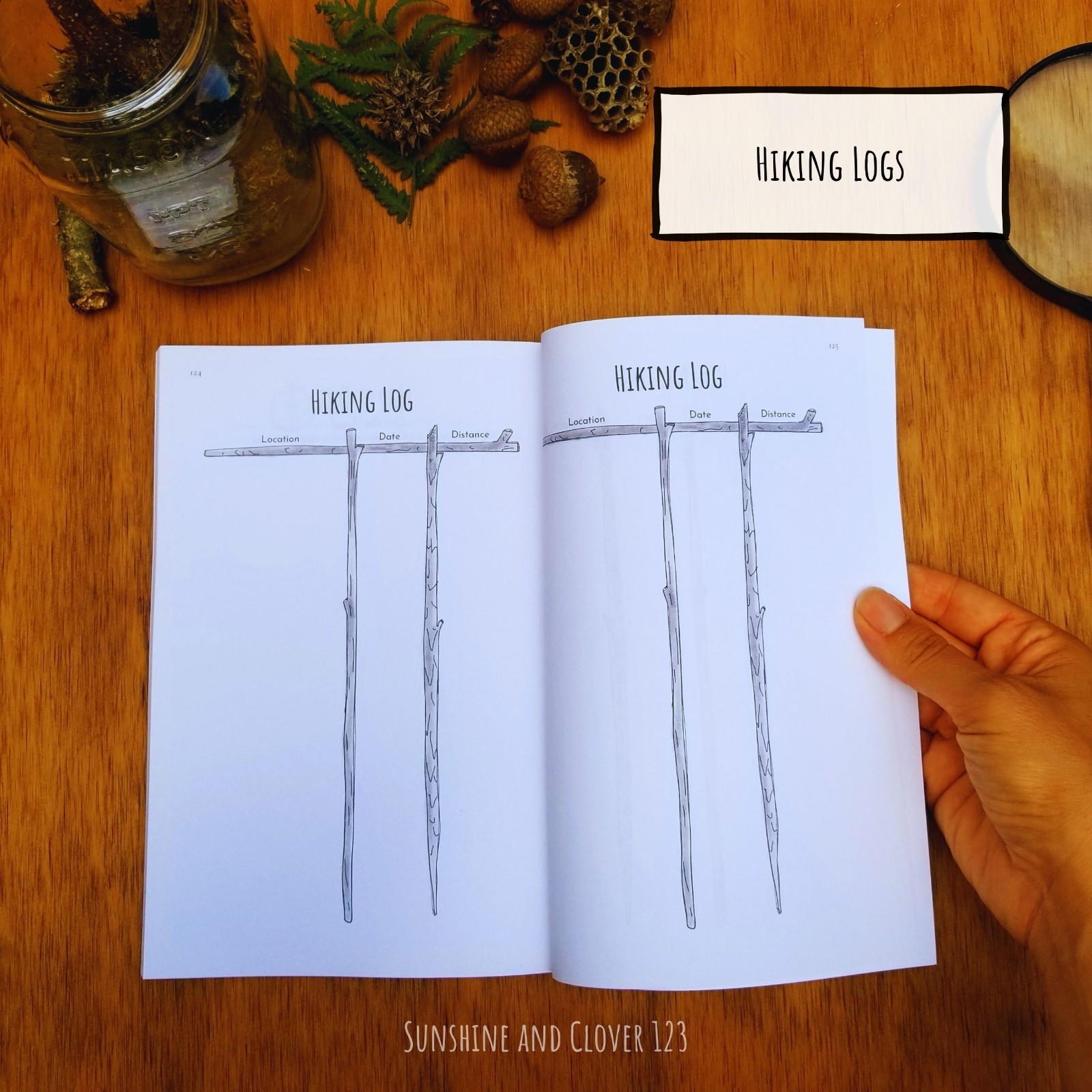Nature Journal Exploring the Wild Kids Prompted Outdoor Observation Notebook B&W