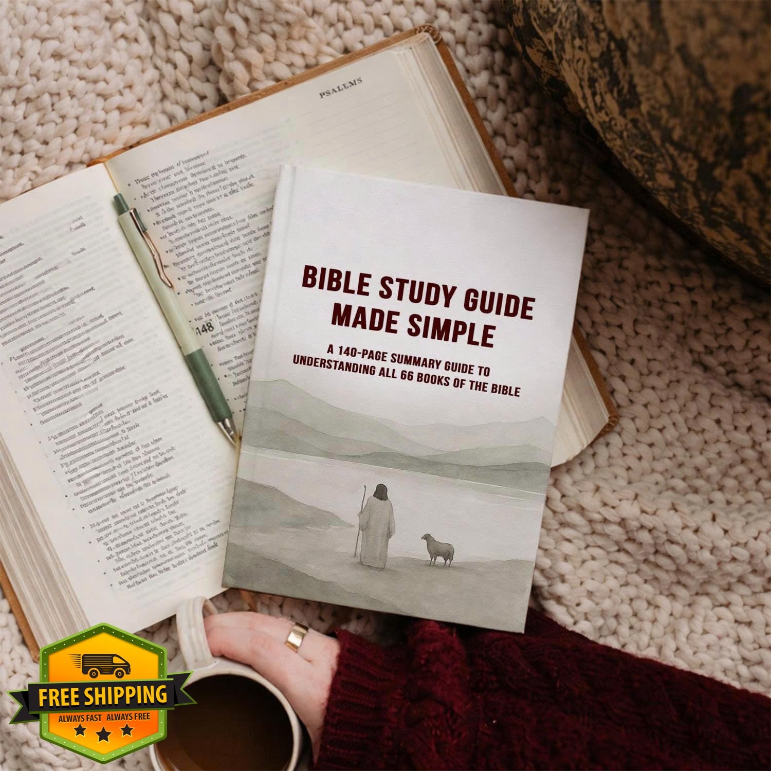 Bible Study Guide Made Simple, 140 Pages, Beginner’s Christian Guide