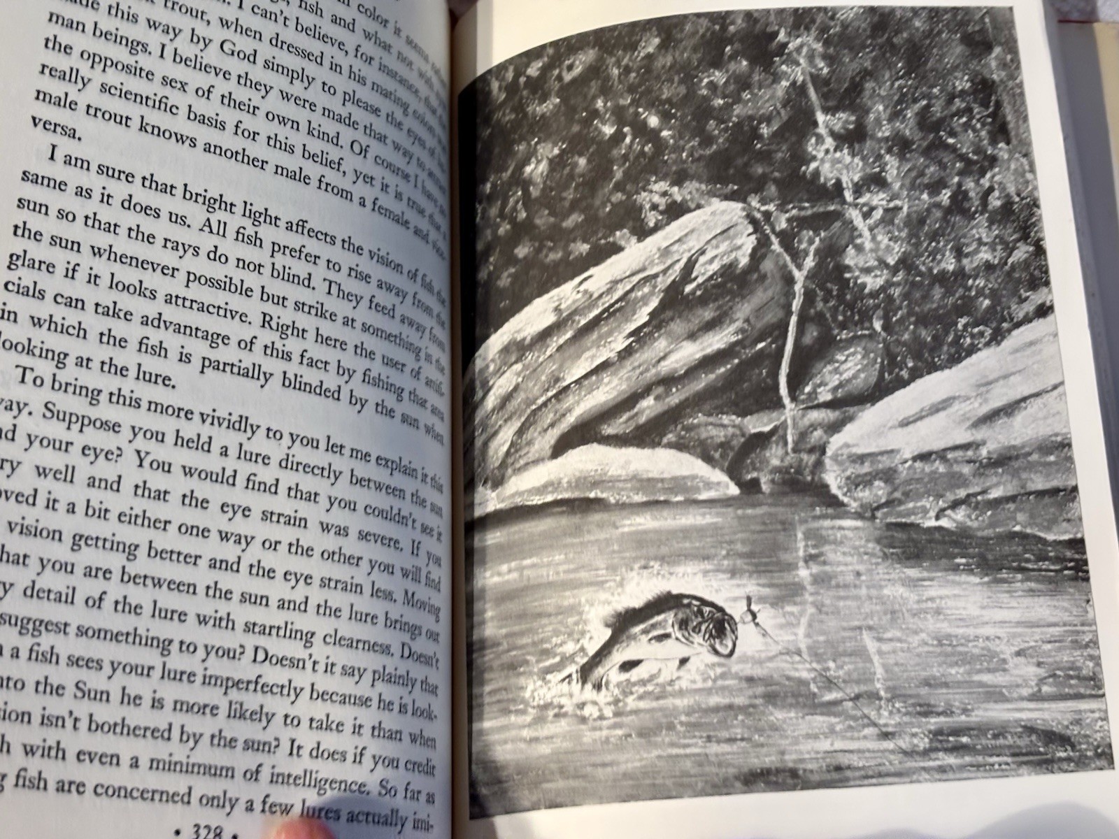 Freshwater bass fishing book Ray Bergman 1954, Illustrated. VG DJ. Stunning art.