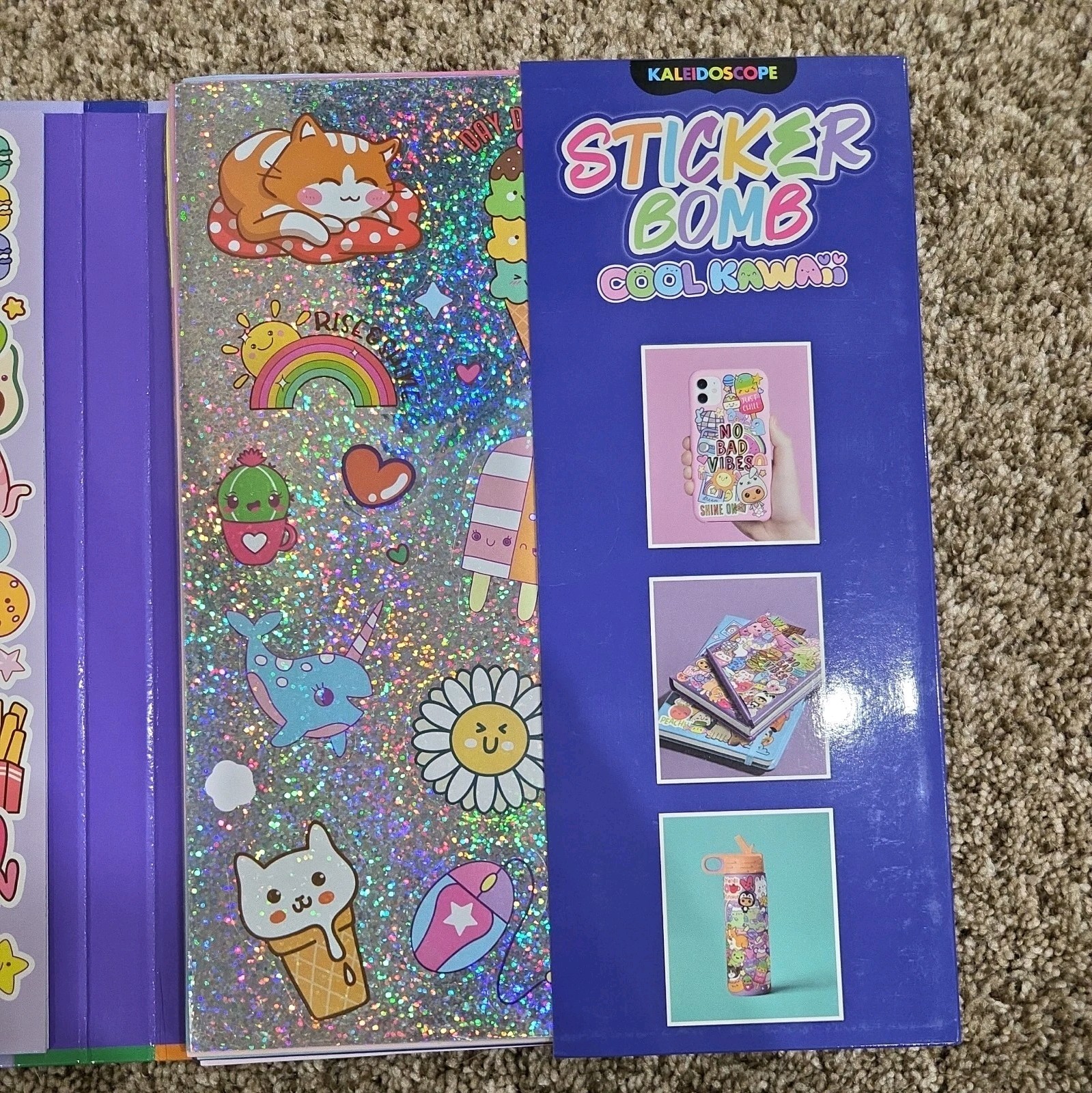 Kaliedoscope (Hinkler) Sticker Bomb “Cool Kawaii” (Hard Cover) Stickers + Book