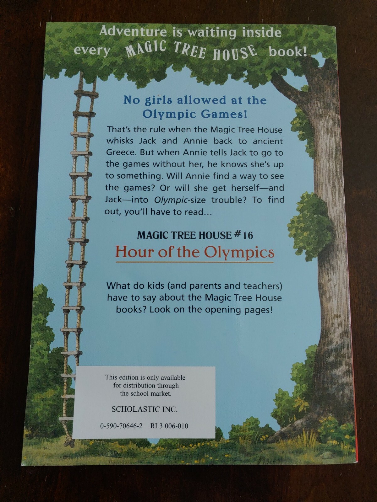 Magic Tree House #16: Hour of the Olympics by Mary Pope Osborne (1998, Paperbk)