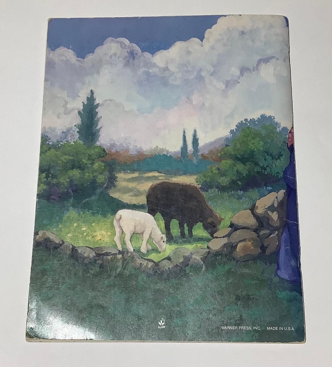 Vintage Life of Jesus Bible Story Coloring Book Warner Press 1988