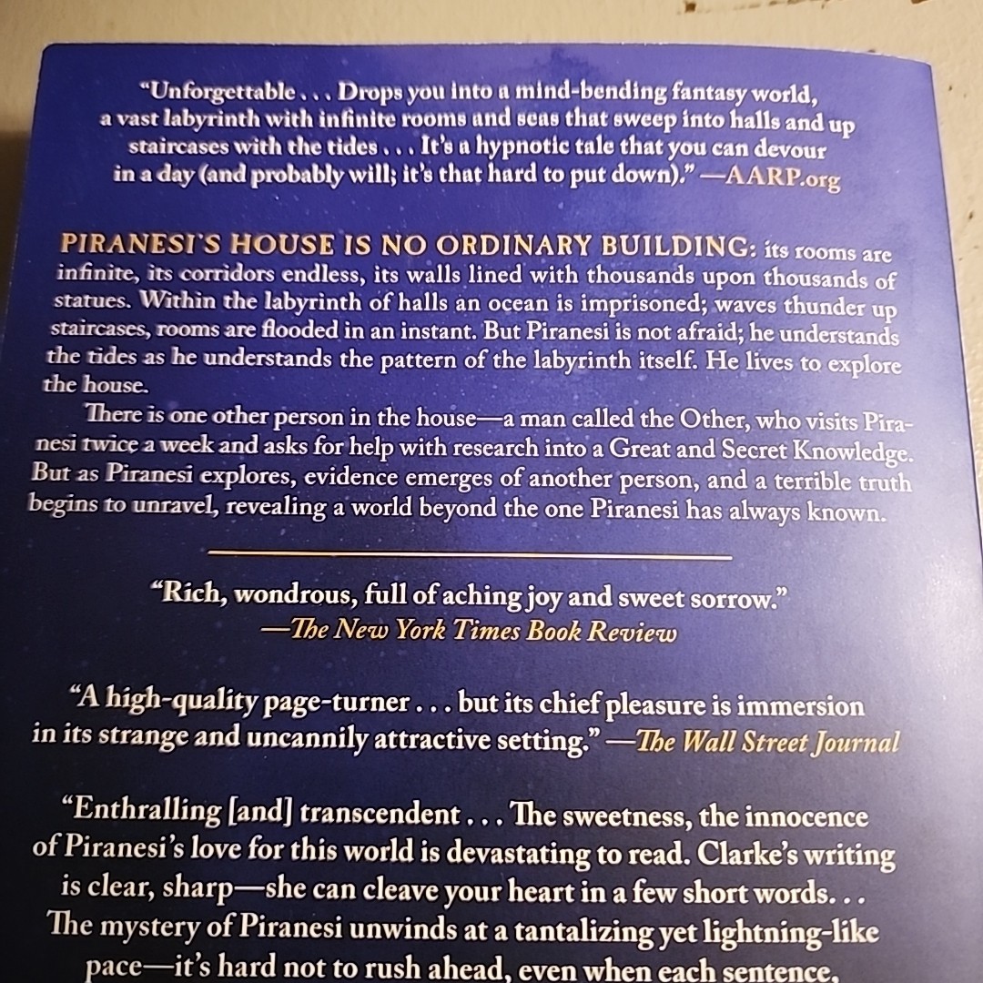 Piranesi by Susanna Clarke (2021, Trade Paperback)