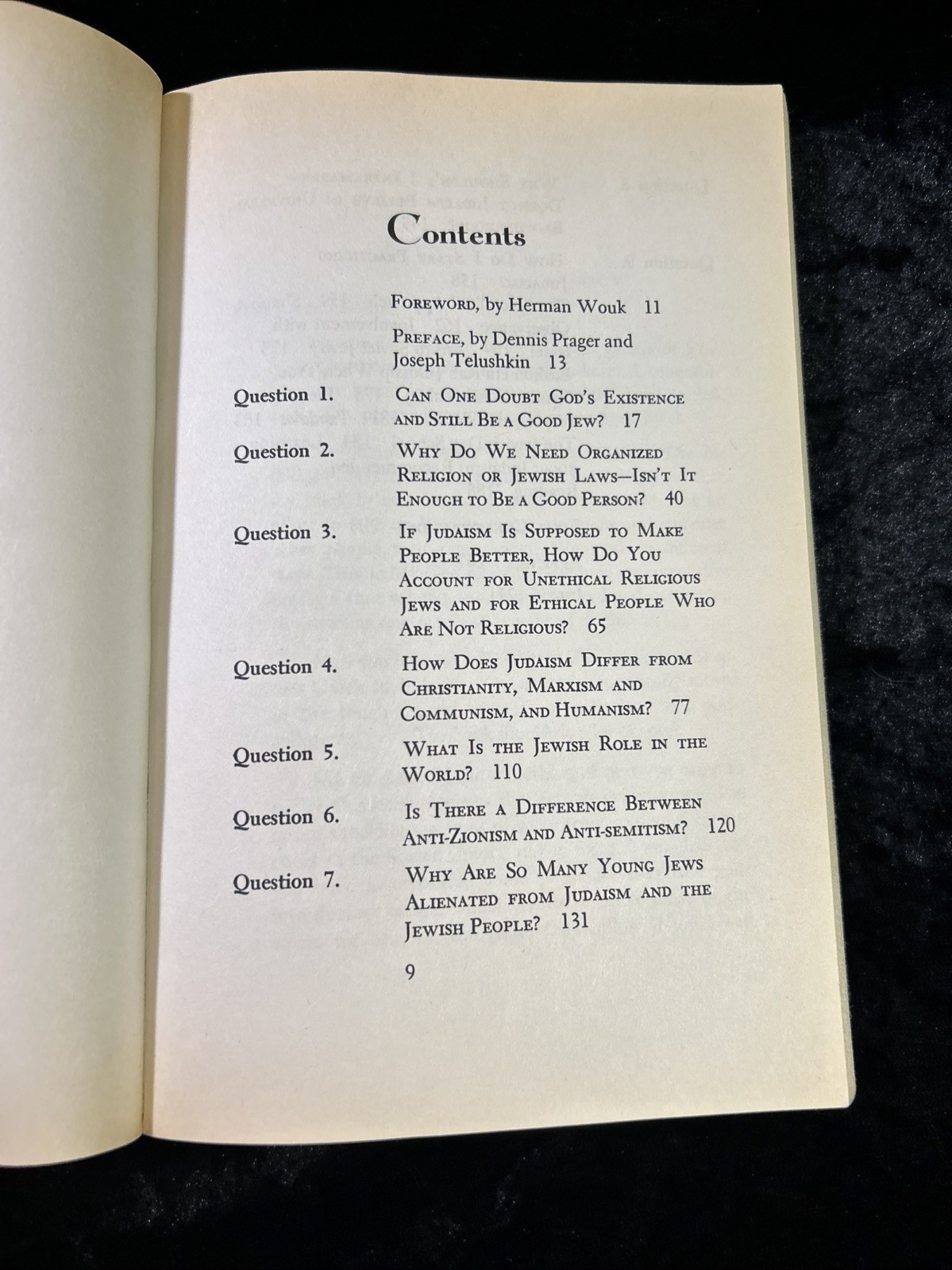 Nine Questions People Ask about Judaism – Joseph Telushkin/Dennis Prager – p/b