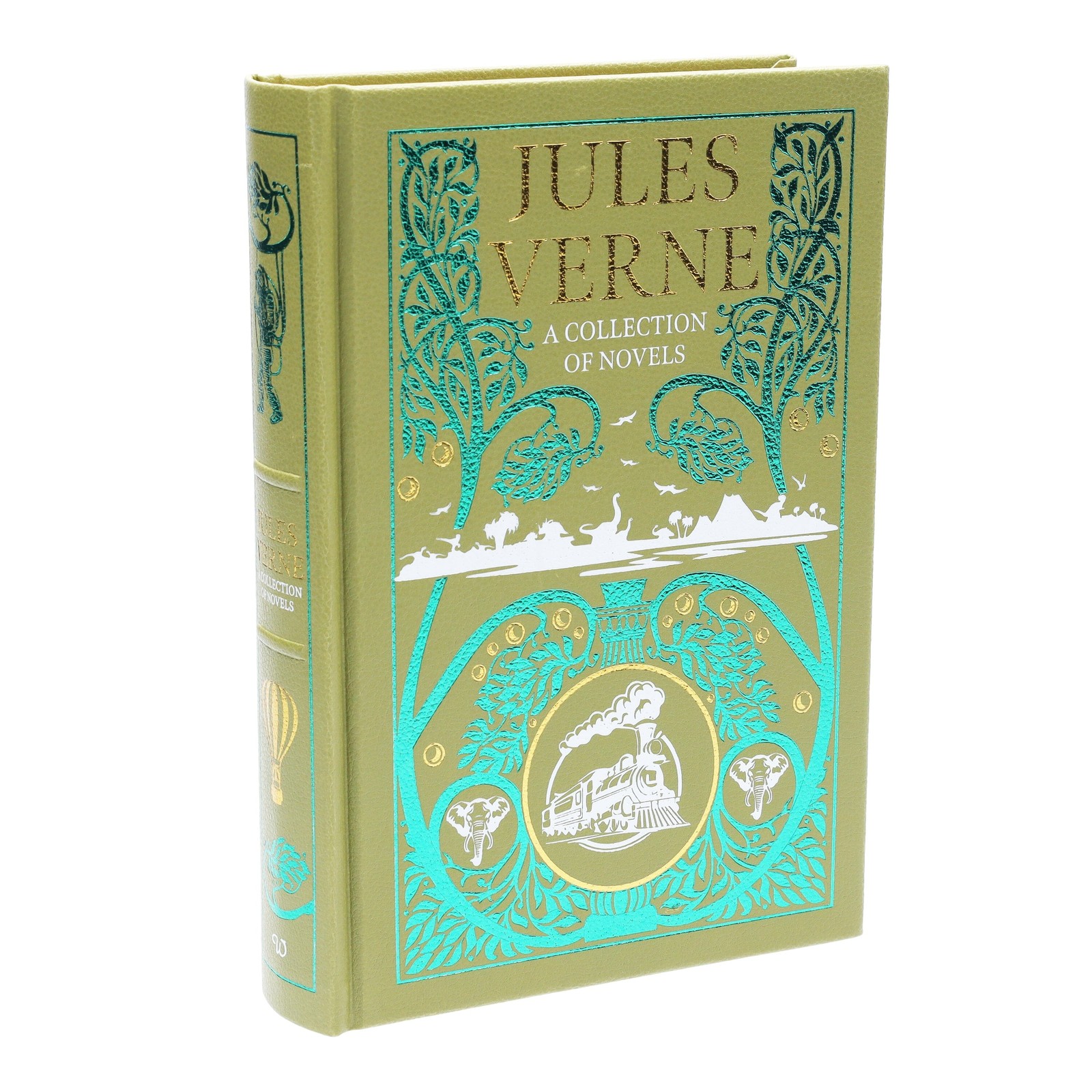 A Set of Jules Verne Novels With Sprayed Edge – Fic – Leather Bound HB