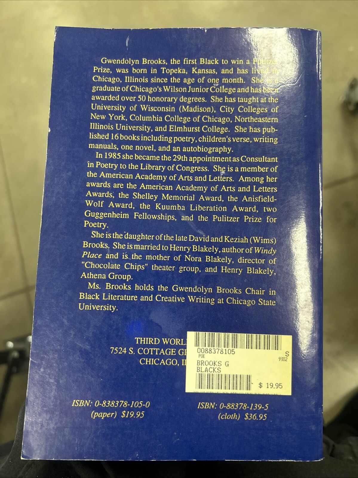 Blacks by Gwendolyn Brooks 1987 Vintage Paperback RARE