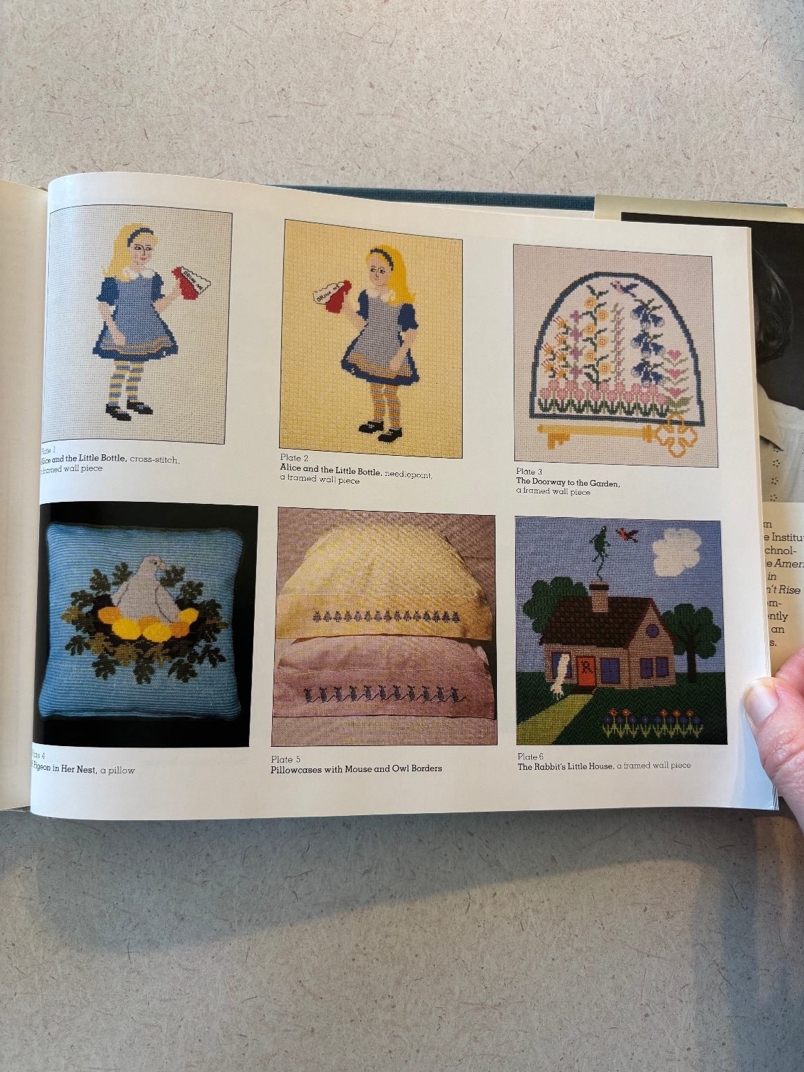Alice in Stitches Kathleen Thorne-Thomsen 1979 First Edition Cross-Stitch Holt