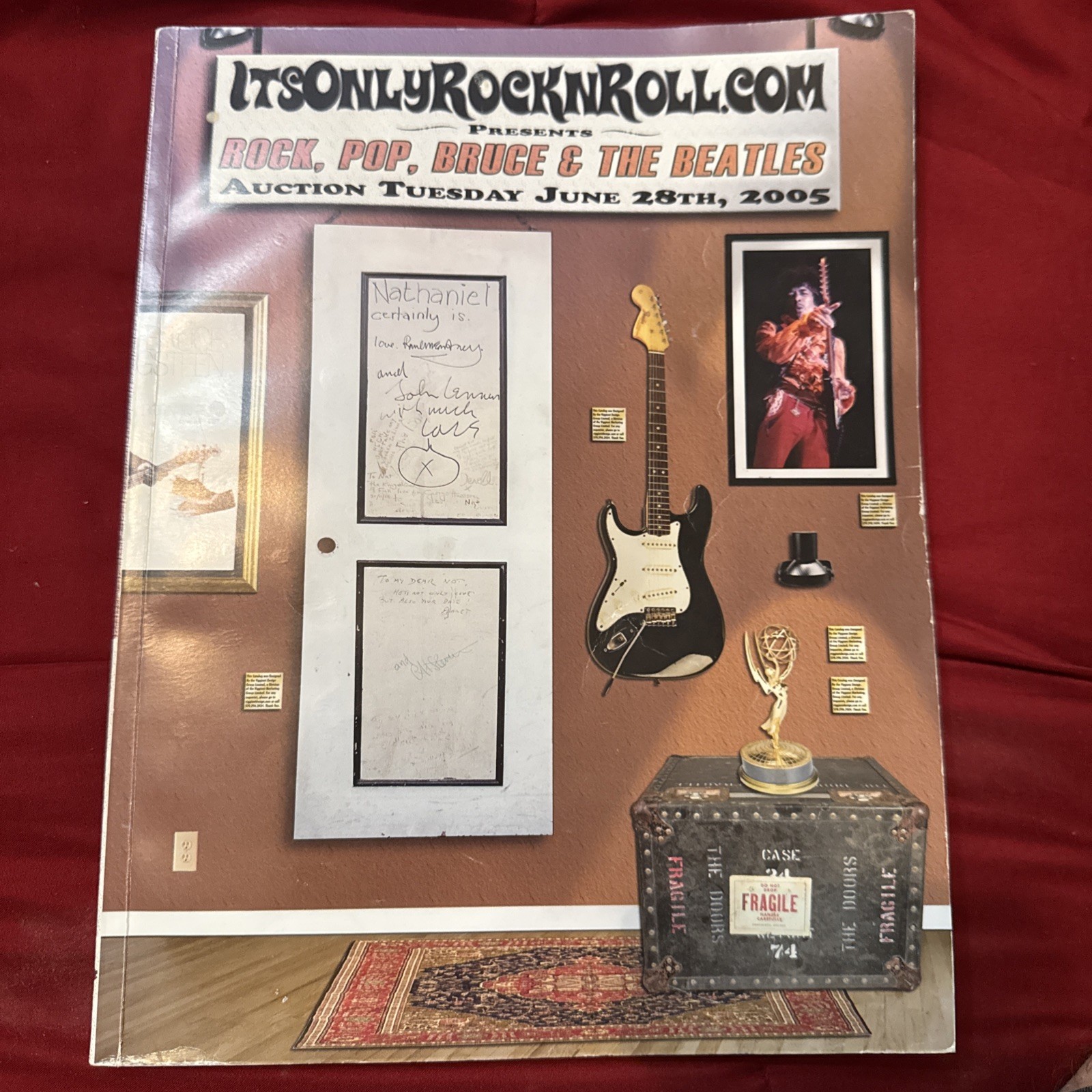 It’s Only Rock and Roll.com Presents Auction Tuesday June 28, 2005