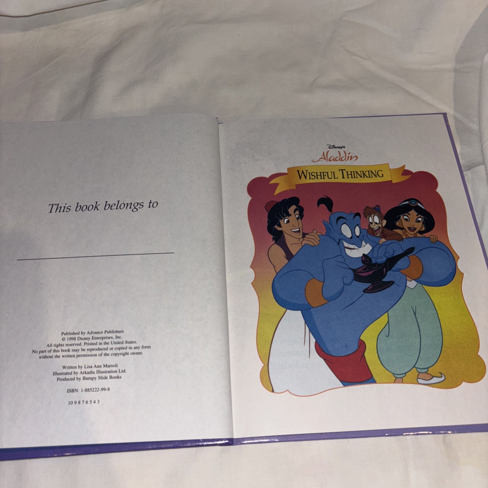 Disney’s “Storytime Treasures” Library: Aladdin: Wishful Thinking by Disney 1998