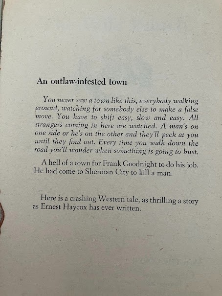 Vintage Paperbacks – Ernest Haycox – A Bantam Book – Lot Of 3