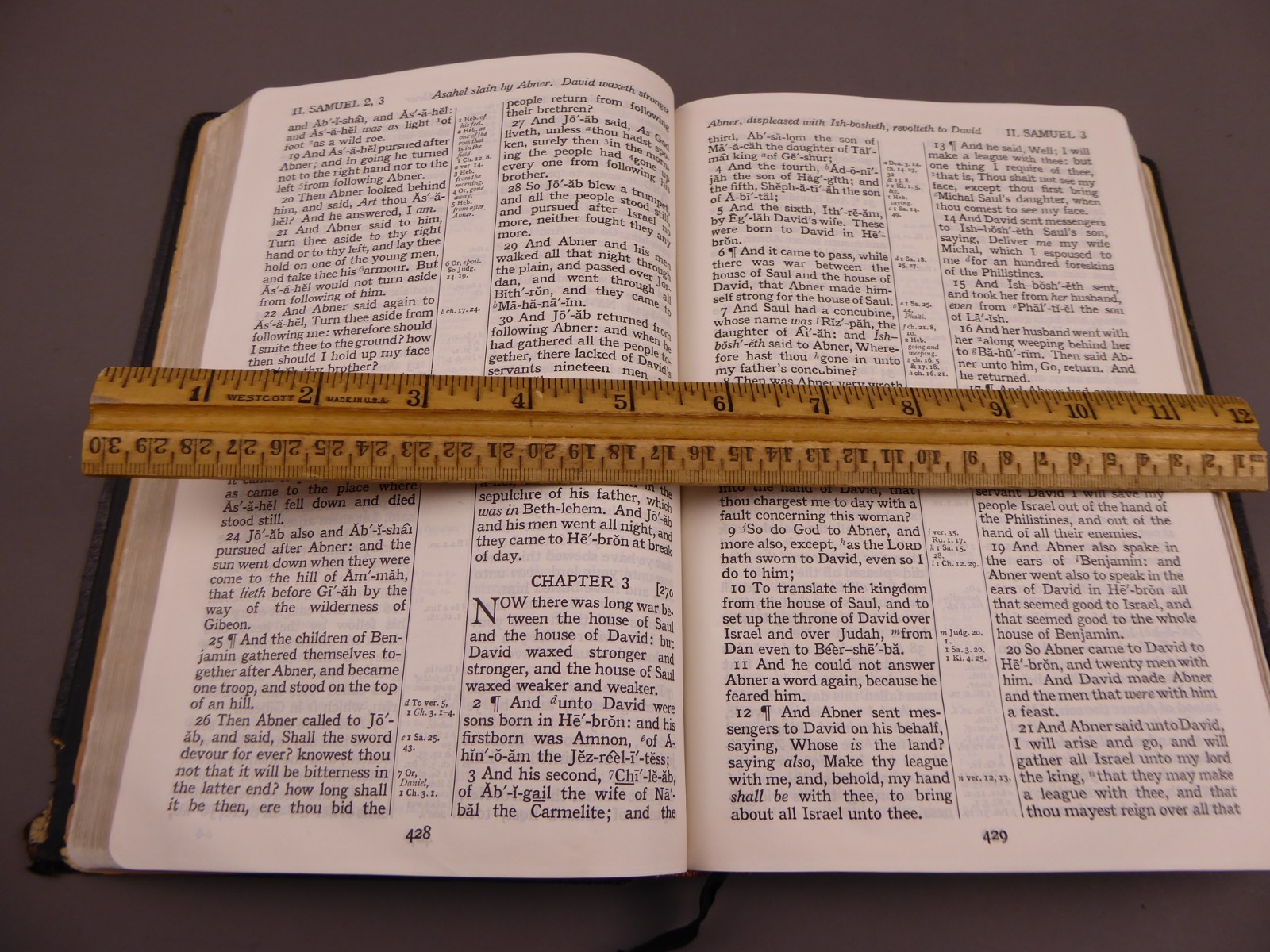 Vintage Holy Bible Black Morocco Leather Cambridge England KJV