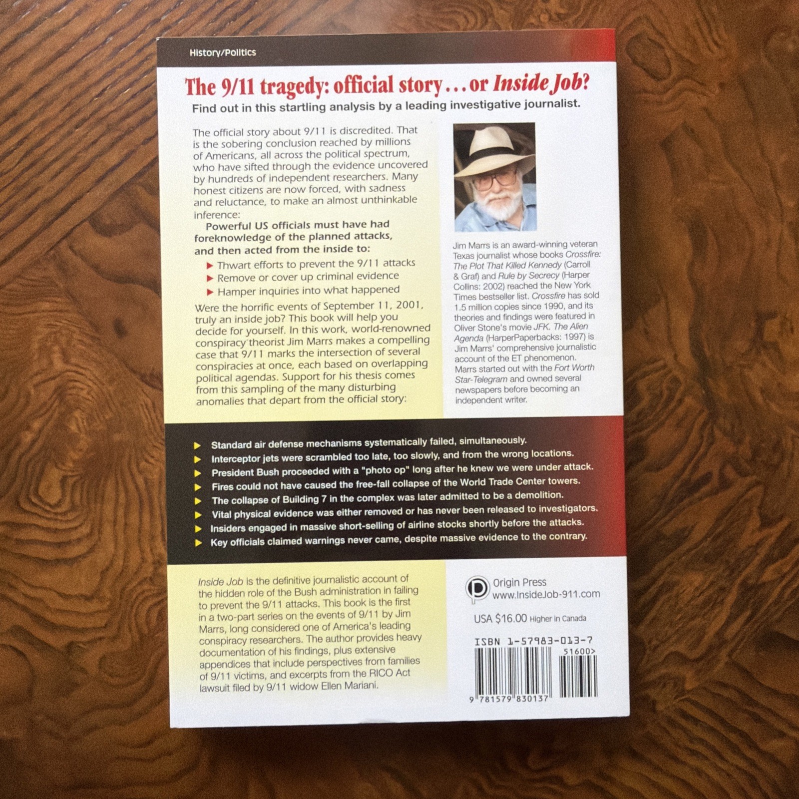 Inside Job Unmasking the 9/11 Conspiracies Jim Marrs
