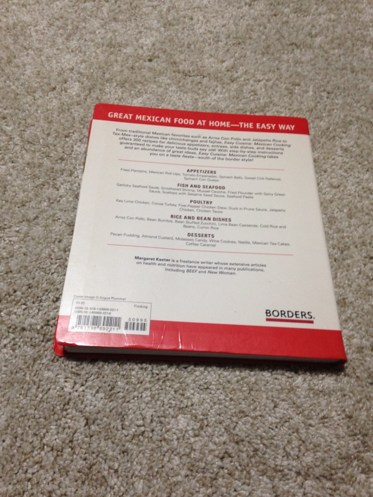 EASY CUISINE MEXICAN COOKING COOKBOK MARGARET KAETER PAPERBACK BOOK