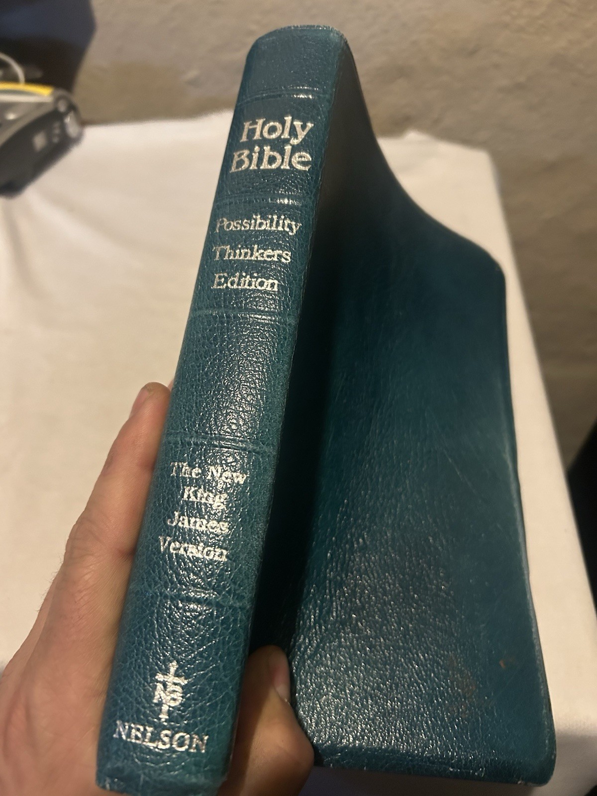 Holy Bible Possibility Thinkers Edition NKJV Thomas Nelson Cowhide Leather 1984