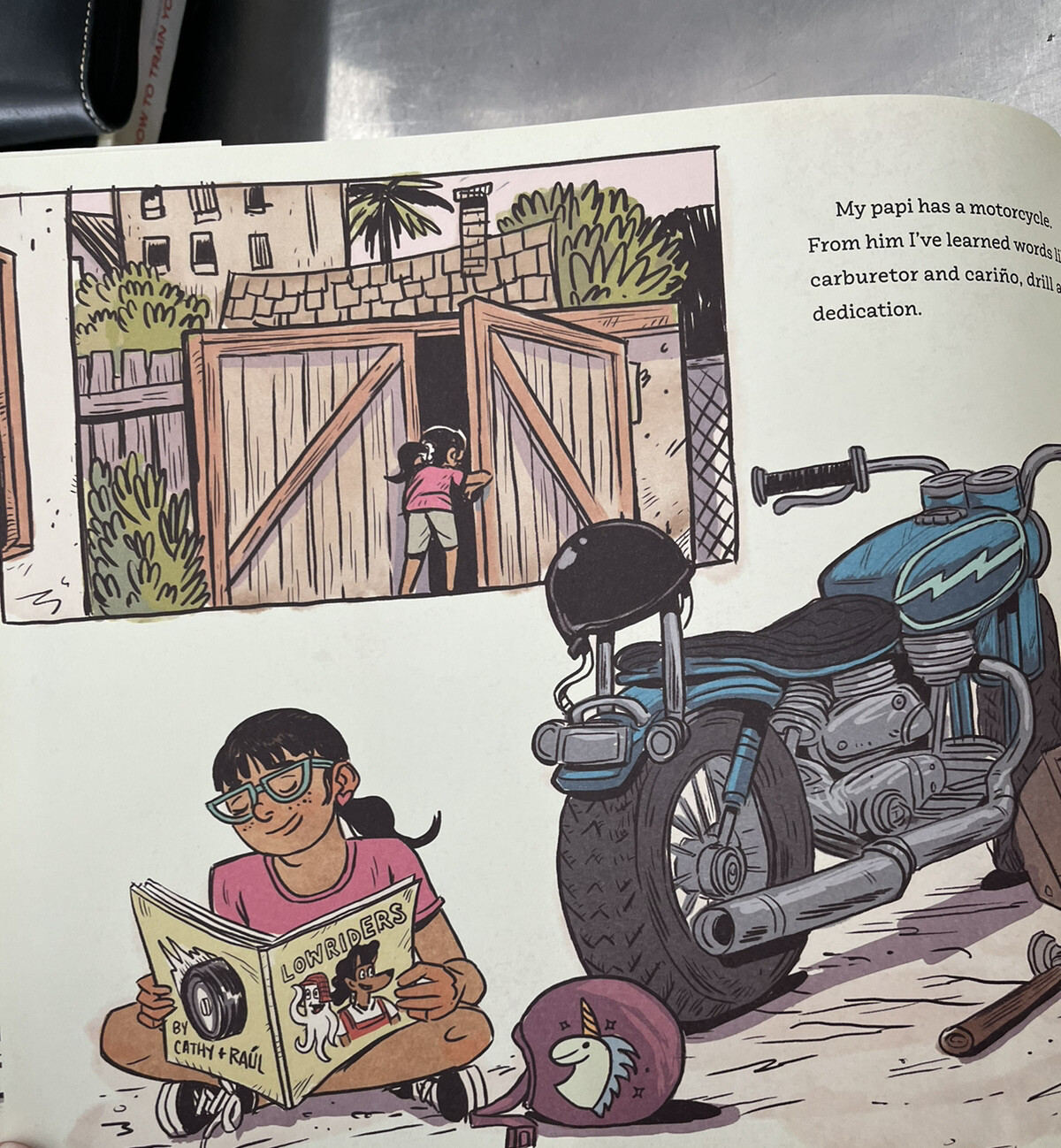 My Papi Has a Motorcycle by Isabel Quintero (2019, Hardcover) Signed Book HCDJ