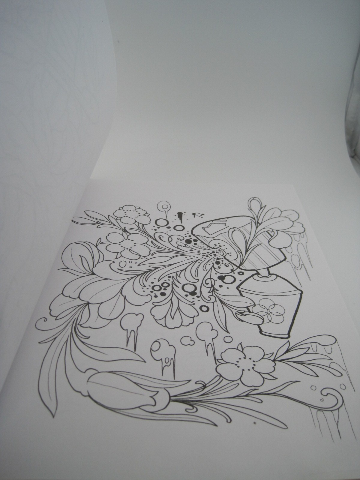 Creative Haven Floral Tattoo Designs Adult Coloring Book by Erik Siuda 31 Pages