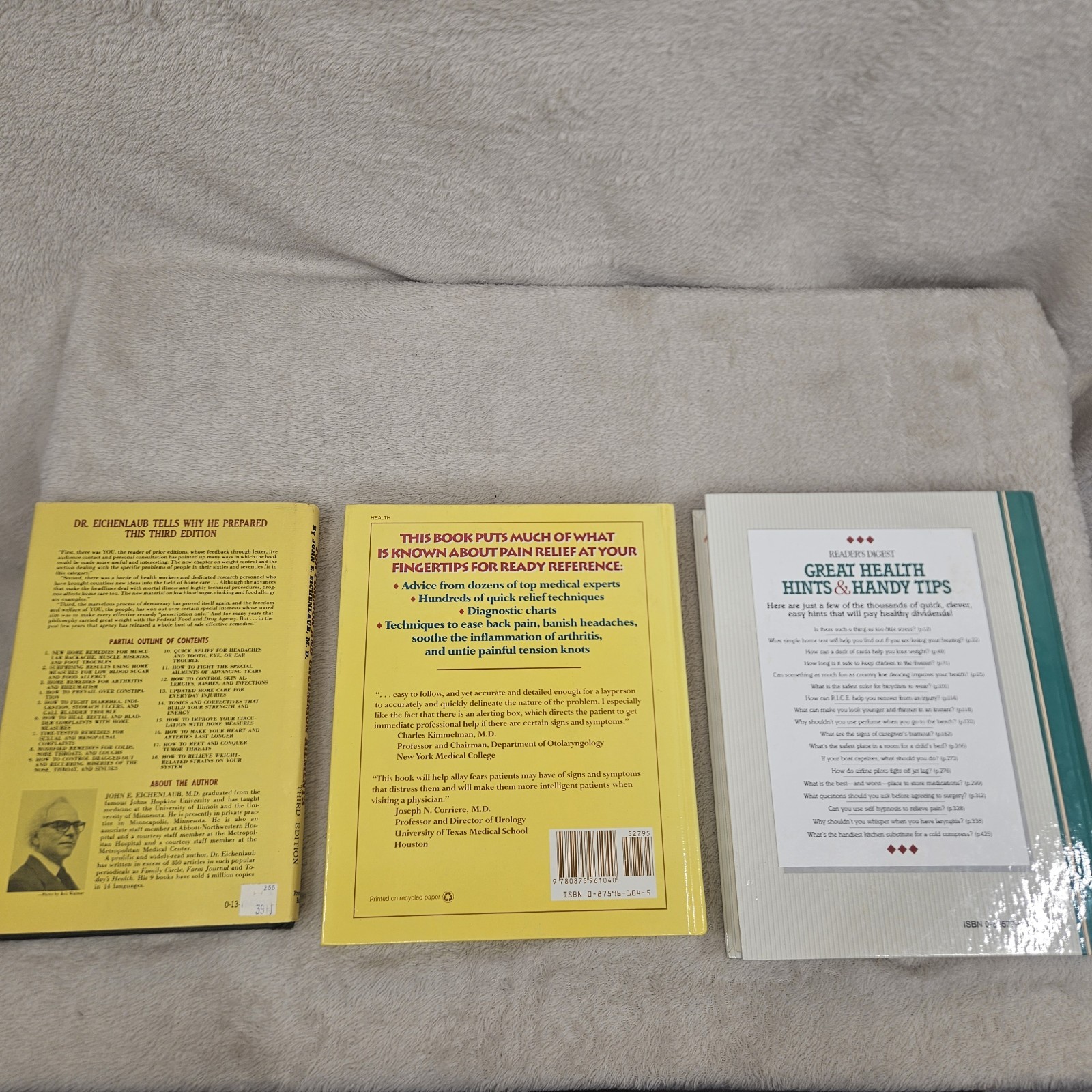 Health Books Home Remedies Pain Relief System Hints & Handy Tips Hardcover