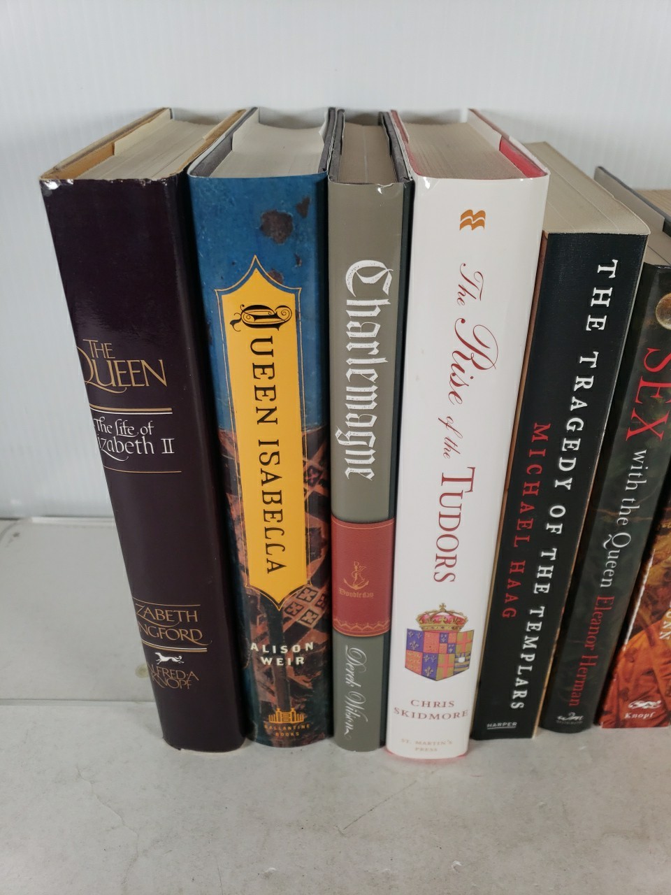 British Royalty, Charlemayne, Tudors, Queen Elizabeth (9 Book Lot) Templars