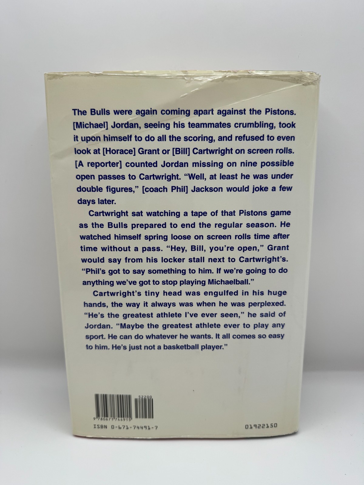 The Jordan Rules by Sam Smith 1992 Hardcover Michael Jordan Chicago Bulls