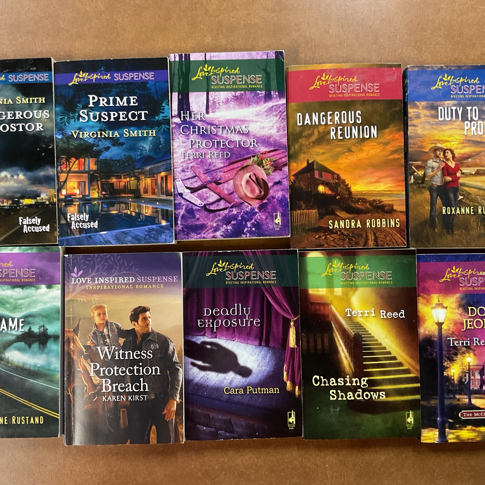 Love Inspired Suspense PB Lot of 32 Virginia Smith, Roxanne Rustand, Sharon Dunn