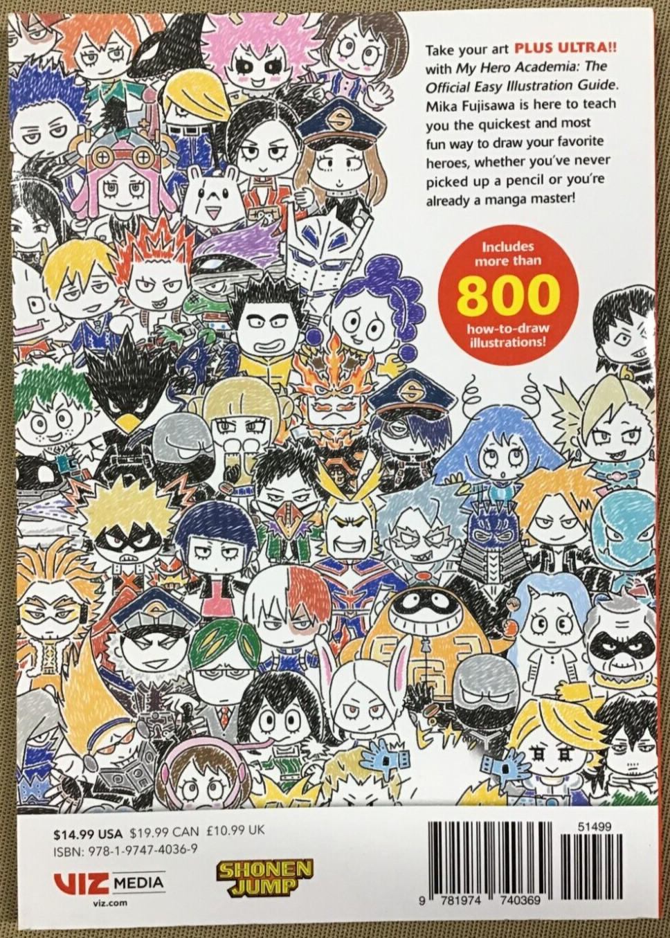 My Hero Academia: The Official Easy Illustration Guide – by Kohei Horikoshi NEW