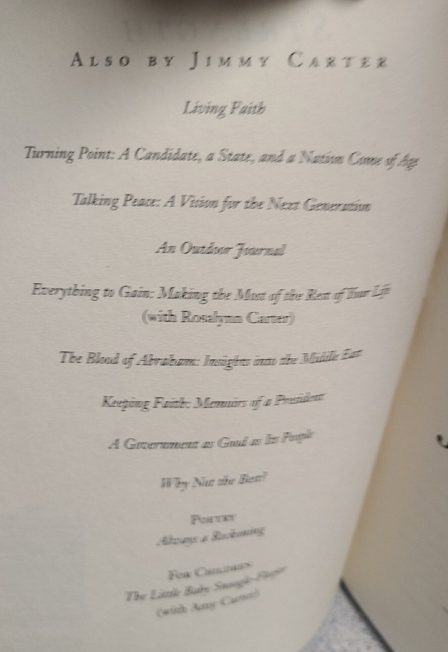Sources of Strength Meditations on Scripture & Faith by Jimmy Carter 1st Printng