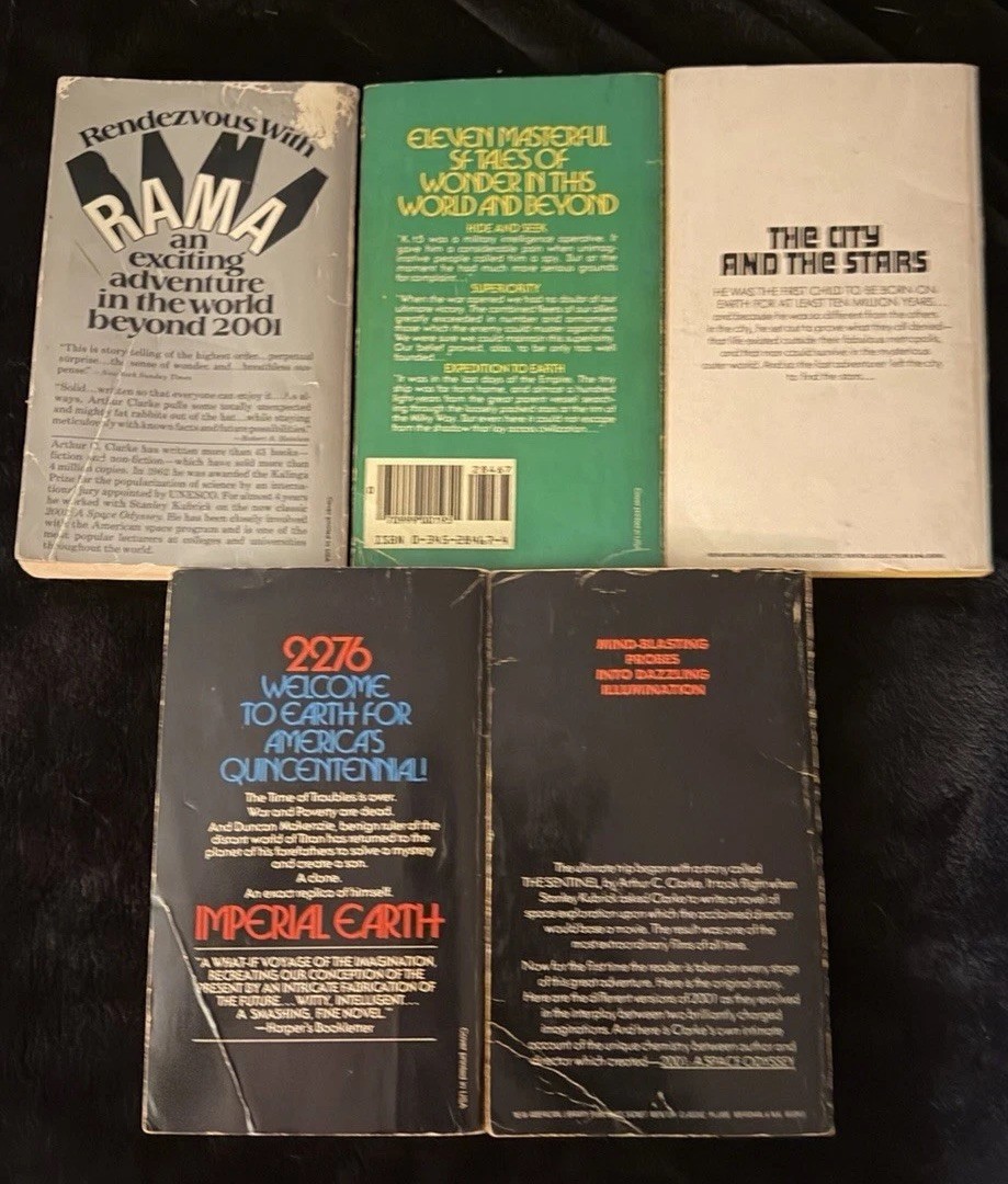 Lot Of 11 Sci-fi Novels/Books! 8 Arthur C. Clarke + 2 Dale Brown Paperbacks